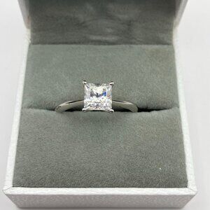 Blongme Wedding Rings Princess Size 10 New Diamond Solitaire Engagement Wedding